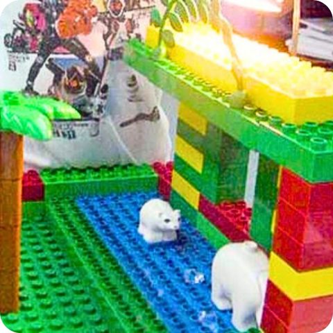 ブロック・ビルダーⅡ授業例「シロクマを冷やして」のイメージ